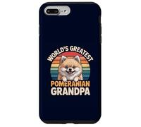 Il più grande amante dei cani Pom Pom del mondo del nonno di Pomerania Custodia per iPhone 7 Plus/8 Plus
