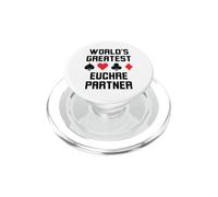 Il più grande compagno euchre del mondo scherzo divertente giocatore euchre PopSockets PopGrip per MagSafe