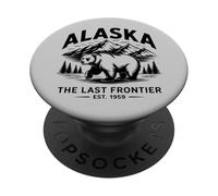 Il più grande Stato degli Stati Uniti Alaska, l'ultima frontiera dell'America, fauna selvatica PopSockets PopGrip Adesivo