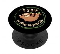 Il più lento possibile, bradipo con caffè, stile di vita corpo PopSockets PopGrip Adesivo