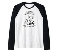 Il più Meraviglioso Tempo DELL'ANNO Halloween Ghost Meme Maglia con Maniche Raglan