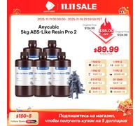 Il più recente Anycubic ABS-Like + Resin Pro 2 Polimerizzazione UV rapida 405nm Resina fotopolimerica standard Resina ABS 3D ad alta precisione per LCD