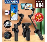 Il più recente giunto cardanico portatile AXNEN HQ4 a 3 assi, tracciamento intelligente AI opzionale, stabilizzatore per smartphone per iPhone 14 Pro Xiaomi Huawei Vlog