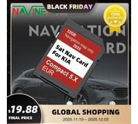 Il più recente Sat Navi per KIA Carens/Ceed/Niro/Optima/Picanto/Rio/Soul/Sportage/Stonic Car 2025 Navigazione GEN5 Scheda SD da 32 GB Mappa UE