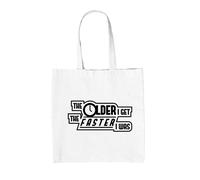 Il più Vecchio I Get The Faster Was - Tela Borsa - Compleanno Corridore Ciclisti