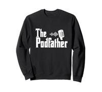 Il Podfather Podcaster Regalo per Uomini - Podcast Divertente Felpa