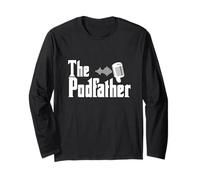 Il Podfather Podcaster Regalo per Uomini - Podcast Divertente Maglia a Manica