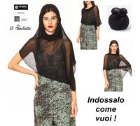 Il Ponchetto Coprispalle con Collo Donna Multifunzione Poncho Cape CC-PONC08-087