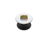 Il ponte del castello di Heidelberg, la scimmia della Germania, souvenir della città vecchia PopSockets PopGrip Adesivo