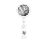 Il porta badge retrattile grigio cielo è durevole e robusto viene fornito con un cordino per il personale dell'ufficio ospedaliero da indossare