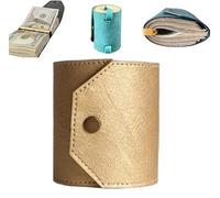 Il portafoglio per contanti, organizer per denaro in pelle, porta soldi ad accesso rapido per contanti, portafogli da viaggio semplici, pratici cinturini con chiusura magnetica, piccoli portafogli