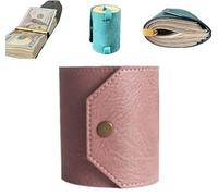Il portafoglio per contanti, organizer per denaro in pelle, porta soldi ad accesso rapido per contanti, portafogli da viaggio semplici, pratici cinturini con chiusura magnetica, piccoli portafogli