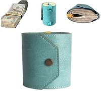 Il portafoglio per contanti, organizer per denaro in pelle, porta soldi ad accesso rapido per contanti, portafogli da viaggio semplici, pratici cinturini con chiusura magnetica, piccoli portafogli