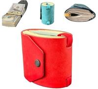 Il portafoglio per contanti, organizer per denaro in pelle, porta soldi ad accesso rapido per contanti, portafogli da viaggio semplici, pratici cinturini con chiusura magnetica, piccoli portafogli