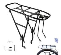 Il portapacchi per la parte posteriore della bicicletta,Dispositivo di trasporto rinforzato per biciclette ad alto carico - Reggisella stabile per tasche laterali e bagagli durante i viaggi
