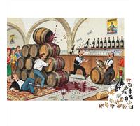 Il Porto Wine Cellar Barrel Roll Puzzle in Legno Impermeabile DIY Puzzles Da 1000 Pezzi Regali Per Adulti Colorati Giochi Di Impegnativi