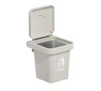 Il posacenere da parete in acciaio inox è adatto al bagno di casa e non richiede fori.(Beige)