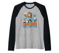 Il Postino Bradipo - Postino dei Cartoni Animati - Impiegato Maglia con Maniche Raglan