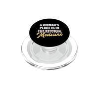 Il posto di una donna è nella cucina della medicina vintage dottorato di ricerca PopSockets PopGrip per MagSafe
