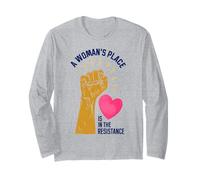 Il posto di una donna è nell'uguaglianza di resistenza femminismo Maglia a Manica