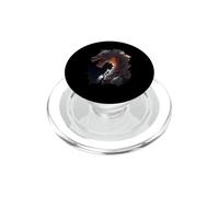 Il potente cavaliere drago nel fuoco PopSockets PopGrip per MagSafe