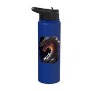 Il potente cavaliere drago nel fuoco Stainless Steel Insulated Water Bottle