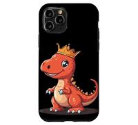 Il potente re dei dinosauri con una corona d'oro Custodia per iPhone 11 Pro
