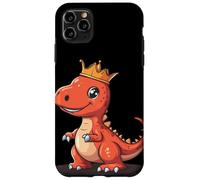 Il potente re dei dinosauri con una corona d'oro Custodia per iPhone 11 Pro Max