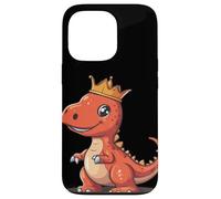 Il potente re dei dinosauri con una corona d'oro Custodia per iPhone 13 Pro