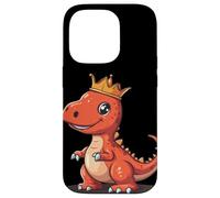 Il potente re dei dinosauri con una corona d'oro Custodia per iPhone 14 Pro