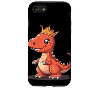 Il potente re dei dinosauri con una corona d'oro Custodia per iPhone SE (2020) / 7 / 8