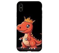 Il potente re dei dinosauri con una corona d'oro Custodia per iPhone XS Max