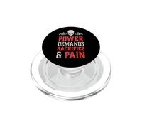 Il potere del cranio malvagio richiede sacrificio e dolore Caos demoniaco inferno PopSockets PopGrip per MagSafe