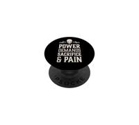 Il potere del cranio malvagio richiede sacrificio e dolore Caos demoniaco inferno PopSockets PopGrip Adesivo