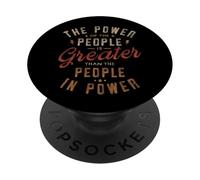 Il potere del popolo è maggiore delle persone al potere PopSockets PopGrip Adesivo