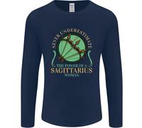 Il Potere Del Segno Zodiacale Sagittario Uomo Maglietta A Maniche Lunghe