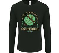 Il Potere Del Segno Zodiacale Sagittario Uomo Maglietta A Maniche Lunghe
