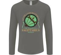 Il Potere Del Segno Zodiacale Sagittario Uomo Maglietta A Maniche Lunghe