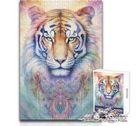 Il potere della tigre, puzzle da 1000 pezzi, gioco di apprendimento per esercitarsi, regalo premuroso per momenti felici, dimensioni 38x26cm
