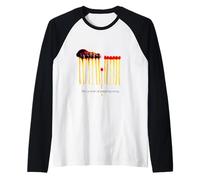 Il Potere di allontanarsi Matchstick Arte Motivazionale Maglia con Maniche Raglan
