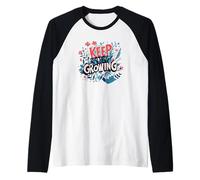 Il potere di continuare a crescere inizia dall'interno, costume fresco Maglia con Maniche Raglan