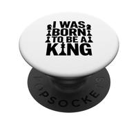 Il potere di un giocatore di scacchi re PopSockets PopGrip Adesivo