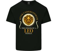 Il Potere Di Una Donna Leone Segno Zodiacale Uomo Cotone T-Shirt Tee Top