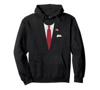 Il presidente degli Stati Uniti Trump Suit Easy Halloween Costume Felpa con Cappuccio