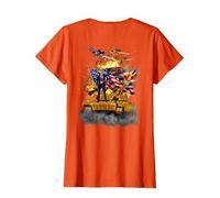 Il Presidente Donald Trump cavalca Un carro Armato d'oro Maglietta, Donna, Arancio, M