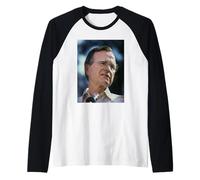 Il Presidente George H W Bush Campagna 1988 Michael Grecco Maglia con Maniche Raglan