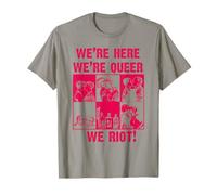 Il Primo Orgoglio Era Una rivolta Siamo Qui Siamo Queer We Riot Maglietta