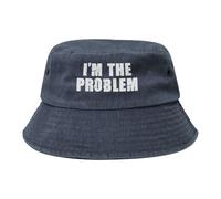 Il Problema Sono Io Donne Uomo Cotone Cappello da Sole Confortevole Bucket Hat Pieghevole Cappelli di Benna per Spiaggia Viaggi Pesca