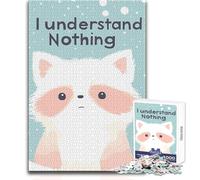 Il procione non capisce niente per adolescenti, puzzle da 1000 pezzi, divertente gioco cognitivo e di apprendimento, premuroso, dimensioni 38x52cm