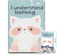 Il procione non capisce niente, puzzle da 1000 pezzi per adolescenti, gioco educativo per la concentrazione mentale, idea regalo speciale commovente, dimensioni 50x75cm
